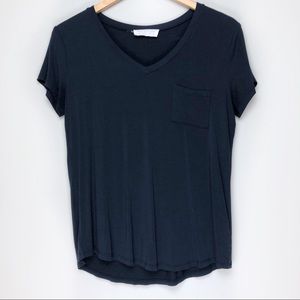Double Zero Basic Pocket Tee Navy
